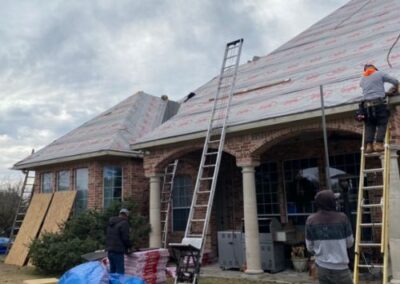 installing roof